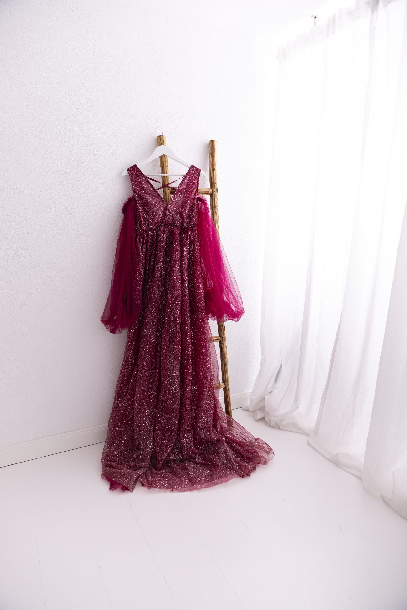 Glitzerkleid Rot